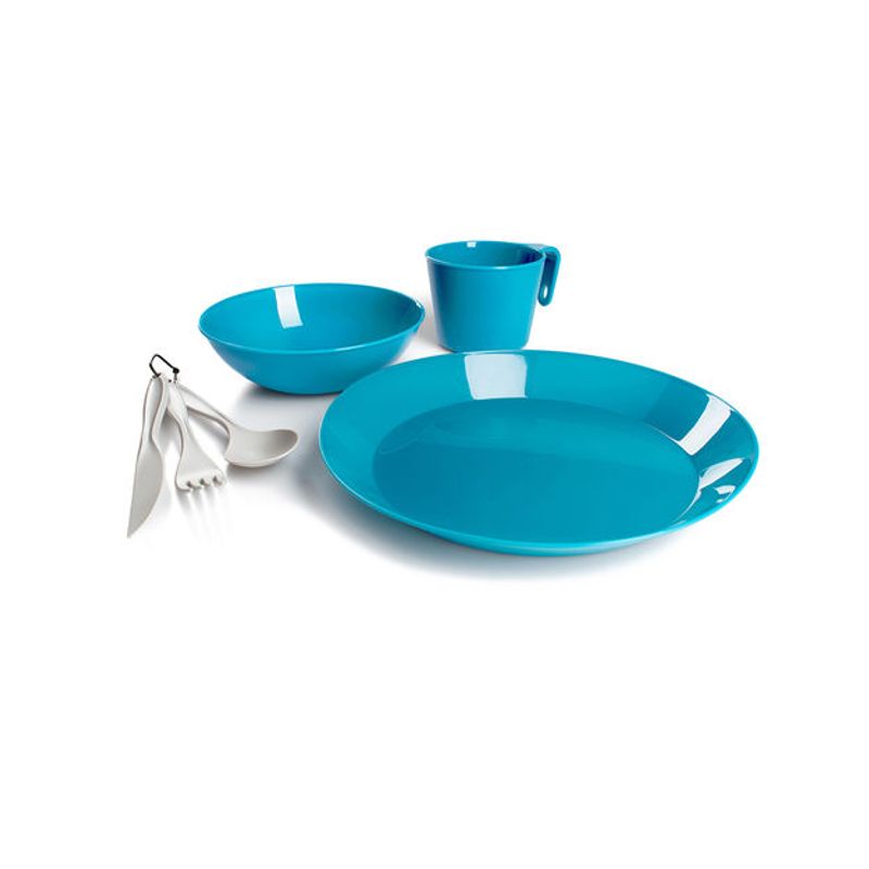 Tursett fra GSI OUTDOORS - CASCADIAN 1 PERS TABLESET SKY BLUE